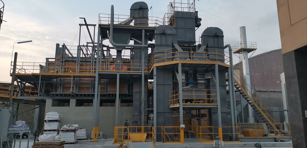 The solid sodium silicate production line was put into operation