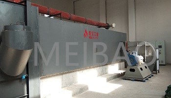 The gas fired hot air furnace is delivered for operation
