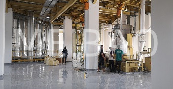 The detergent powder production line with an annual output of 200,000 tons was put into operation