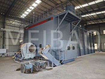 High-clean biomass hot air furnace for washing powder production put into operation