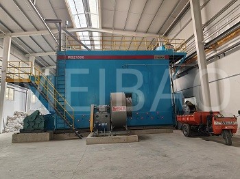 High clean biomass hot air furnace for detergent powder production put into operation